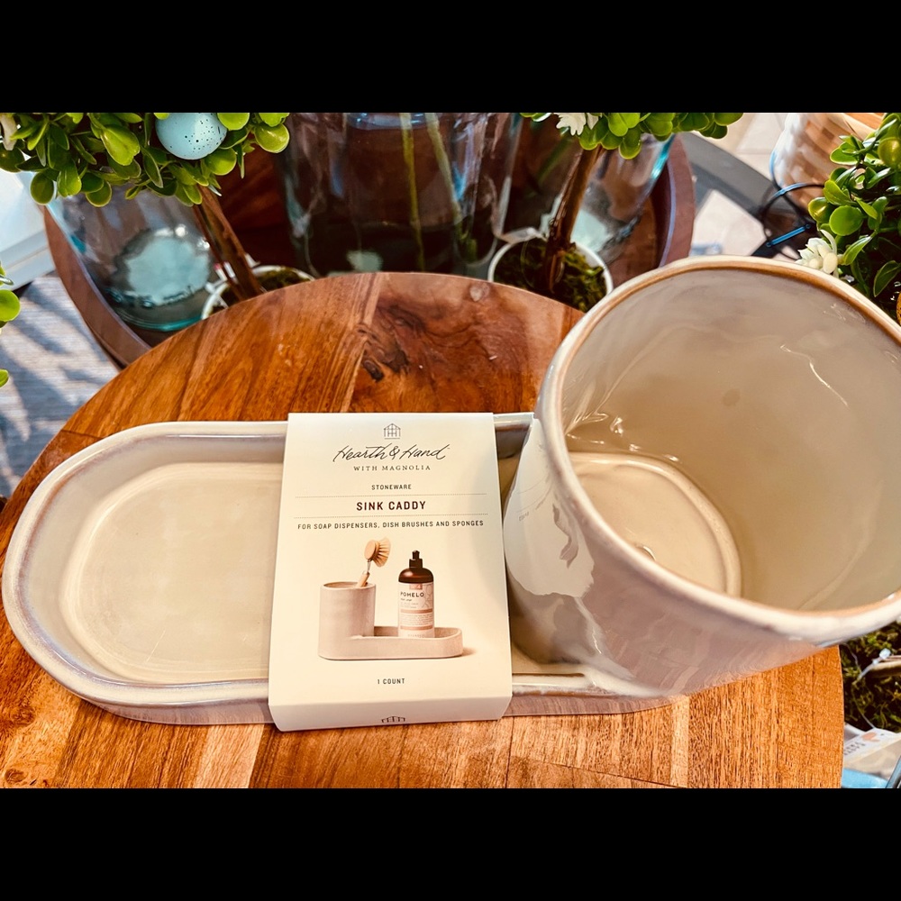 Hearth & Hand Stoneware Kitchen Sink Caddy - Picture 12 of 16